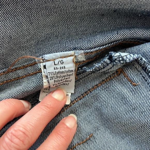Ardene Blue Denim Jean Jacket Women’s Size Large - Picture 4 of 5